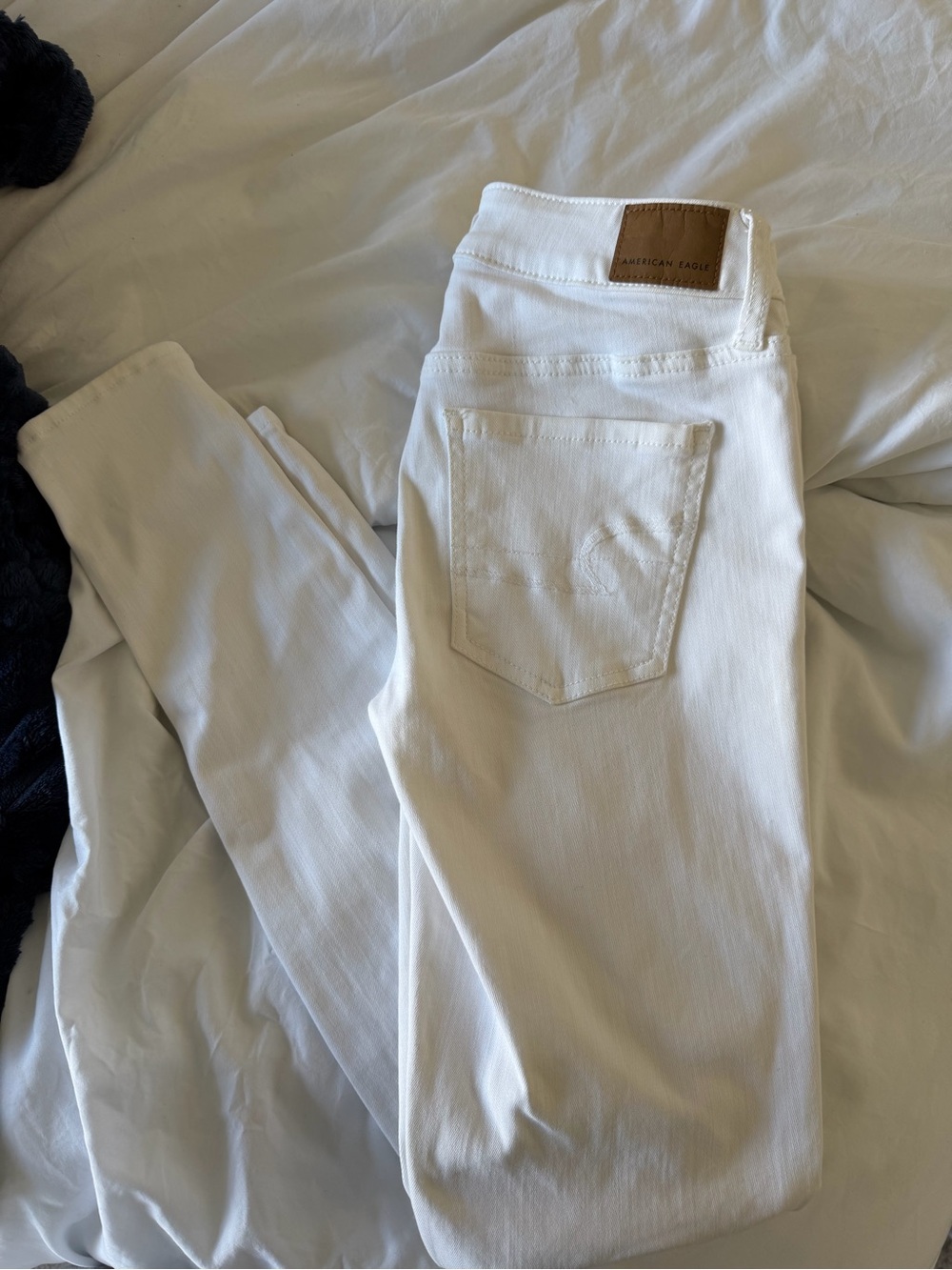 White Straight Leg Jeans